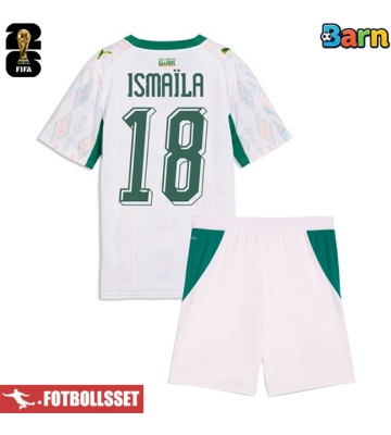 Senegal Ismaila Sarr #18 Hemmatröja Barn VM 2026 Kortärmad (+ Korta byxor)